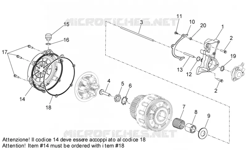 Clutch I Aprilia APRILIA-MOTORCYCLES 1200 DORSODURO 2014  Dorsoduro