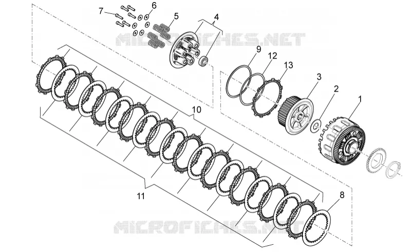 Clutch II Aprilia APRILIA-MOTORCYCLES 1200 DORSODURO 2010  Dorsoduro