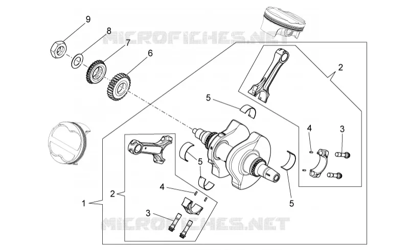 Drive shaft Aprilia APRILIA-MOTORCYCLES 1200 DORSODURO 2014  Dorsoduro
