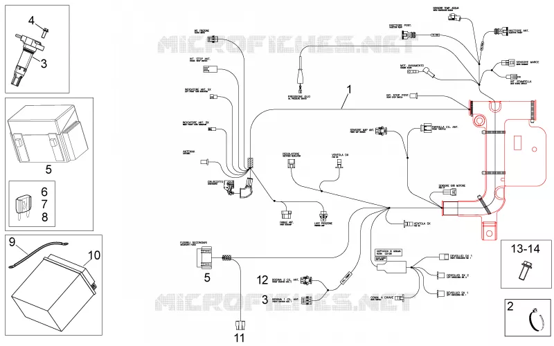 Electrical system I Aprilia APRILIA-MOTORCYCLES 1200 DORSODURO 2016  Dorsoduro