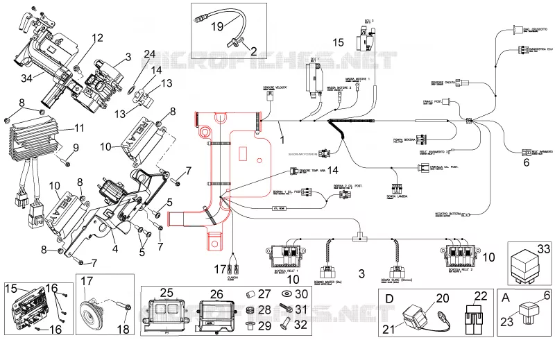 Electrical system II Aprilia APRILIA-MOTORCYCLES 1200 DORSODURO 2011  Dorsoduro