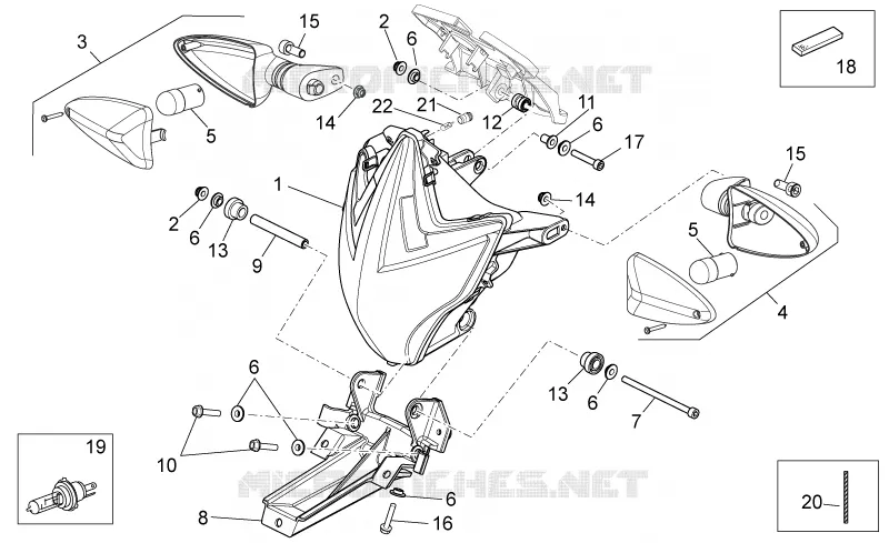 Front lights Aprilia APRILIA-MOTORCYCLES 1200 DORSODURO 2012  Dorsoduro