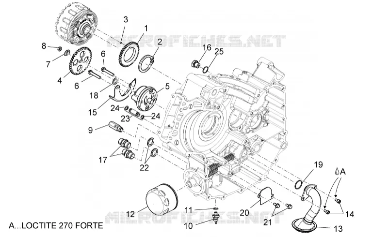 Oil pump Aprilia APRILIA-MOTORCYCLES 1200 DORSODURO 2014  Dorsoduro