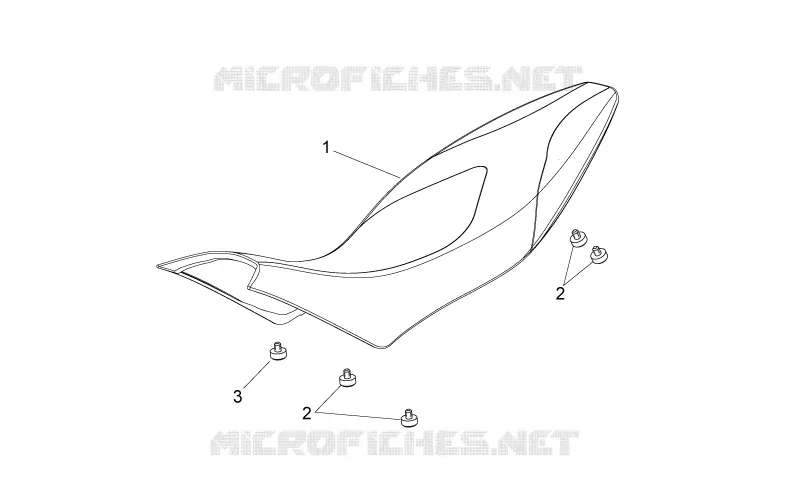 Saddle Aprilia APRILIA-MOTORCYCLES 1200 DORSODURO 2011  Dorsoduro