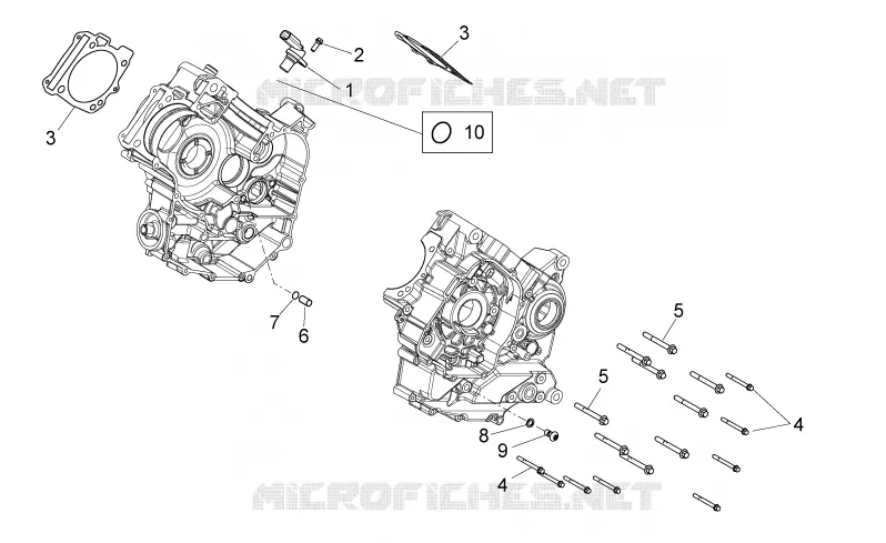 Crankcases II Aprilia APRILIA-MOTORCYCLES 750 DORSODURO 2013  Dorsoduro ABS
