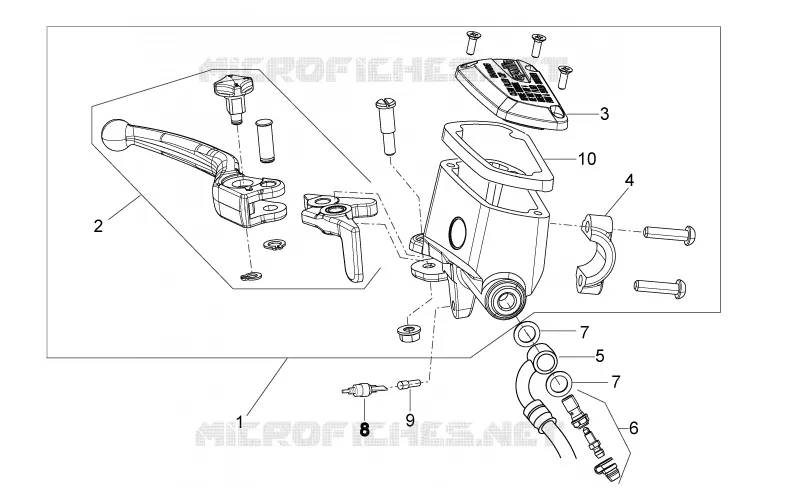 Front master cilinder Aprilia APRILIA-MOTORCYCLES 750 DORSODURO 2009  Dorsoduro ABS