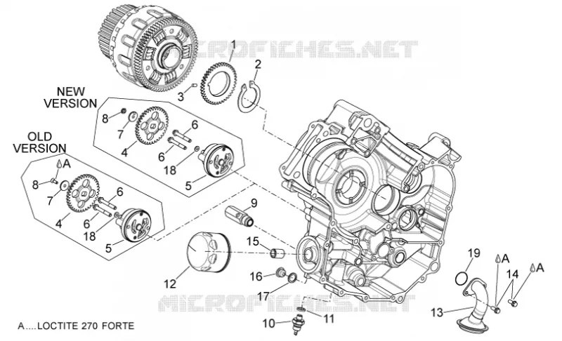 Oil pump Aprilia APRILIA-MOTORCYCLES 750 DORSODURO 2008  Dorsoduro ABS