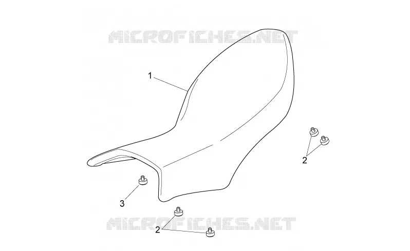 Saddle Aprilia APRILIA-MOTORCYCLES 750 DORSODURO 2008  Dorsoduro ABS
