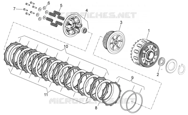 Clutch II Aprilia APRILIA-MOTORCYCLES 750 DORSODURO 2015  Dorsoduro ABS
