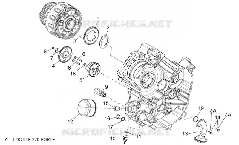 Oil pump Aprilia APRILIA-MOTORCYCLES 750 DORSODURO 2016  Dorsoduro ABS