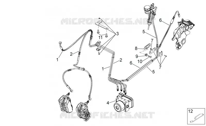 ABS Brake system Aprilia APRILIA-MOTORCYCLES 750 DORSODURO 2013  Dorsoduro Factory ABS
