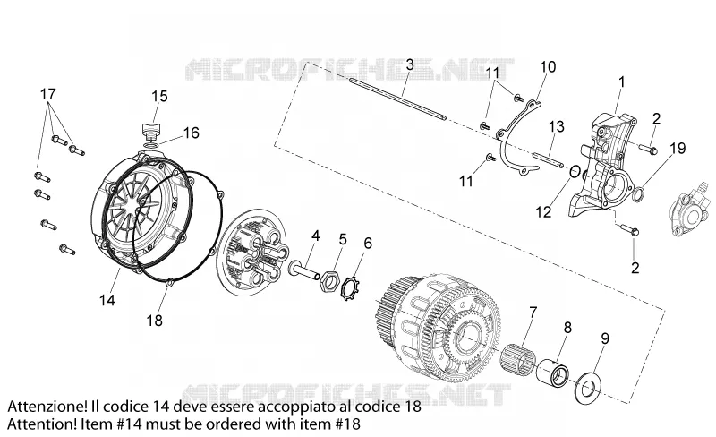 Clutch I Aprilia APRILIA-MOTORCYCLES 750 DORSODURO 2010  Dorsoduro Factory ABS