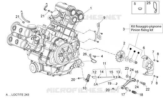Engine Aprilia APRILIA-MOTORCYCLES 750 DORSODURO 2011  Dorsoduro Factory ABS