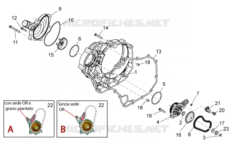 Water pump Aprilia APRILIA-MOTORCYCLES 750 DORSODURO 2013  Dorsoduro Factory ABS