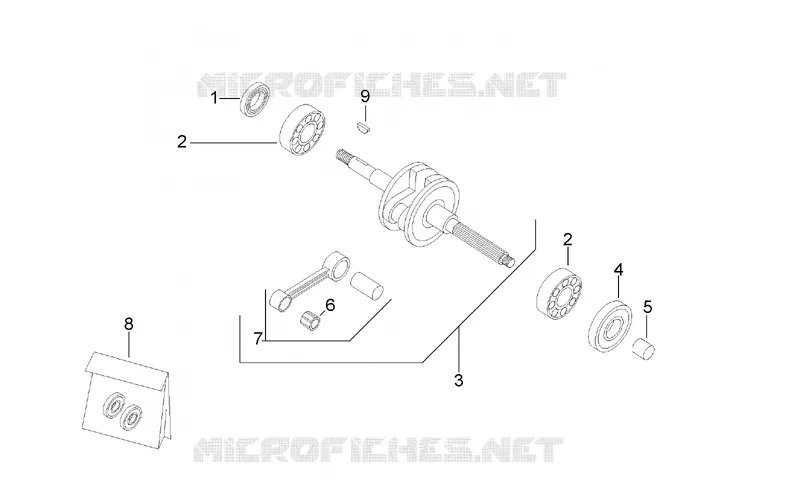 Connecting rod group Aprilia APRILIA-SCOOTER 50 GULLIVER 1998  Gulliver Air