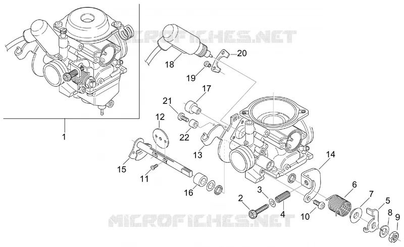 Carburettor II Aprilia APRILIA-SCOOTER 125 LEONARDO 1998  Leonardo
