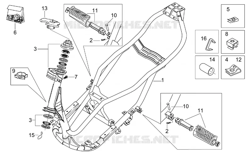 Frame Aprilia APRILIA-SCOOTER 125 LEONARDO 1997  Leonardo