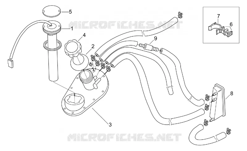 Fuel level sensor 96 M.I.A+98 Aprilia APRILIA-SCOOTER 150 LEONARDO 1998  Leonardo