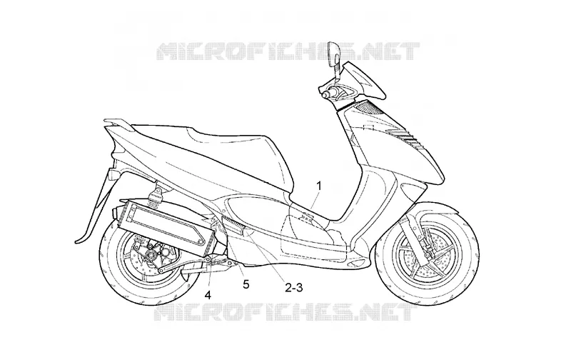 Guard decal Aprilia APRILIA-SCOOTER 125 LEONARDO 1997  Leonardo