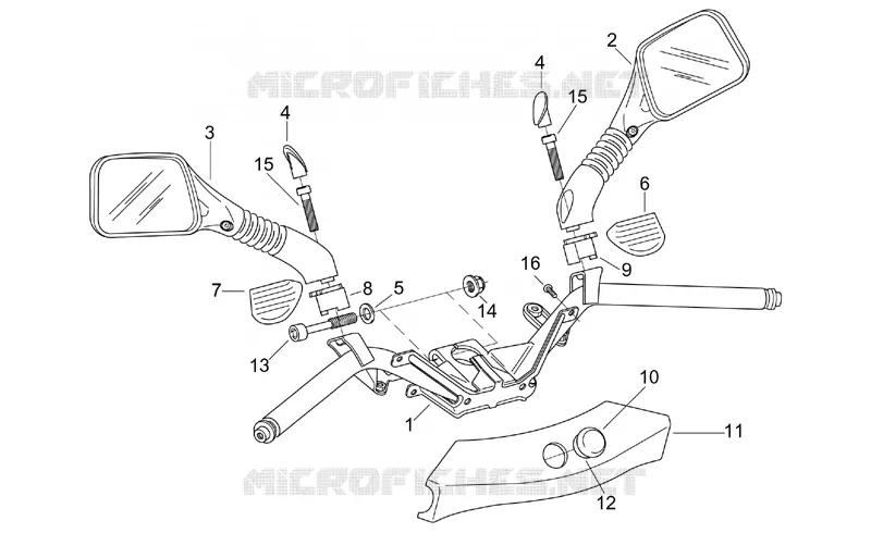 Handlebar Aprilia APRILIA-SCOOTER 125 LEONARDO 1997  Leonardo