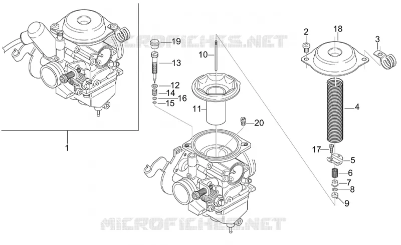 Carburettor I Aprilia APRILIA-SCOOTER 150 LEONARDO 1999  Leonardo