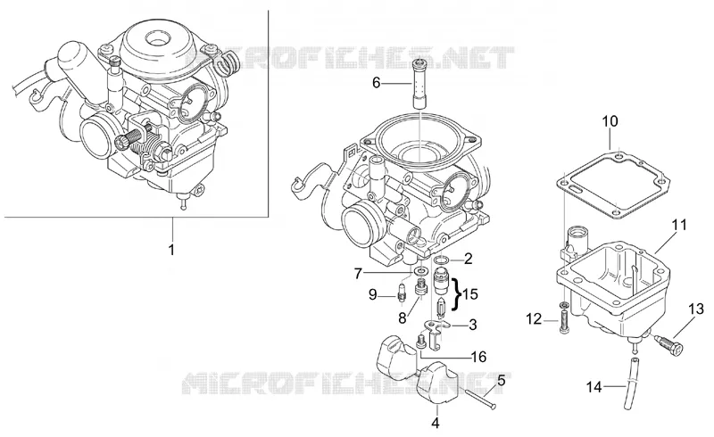 Carburettor III Aprilia APRILIA-SCOOTER 125 LEONARDO 2001  Leonardo