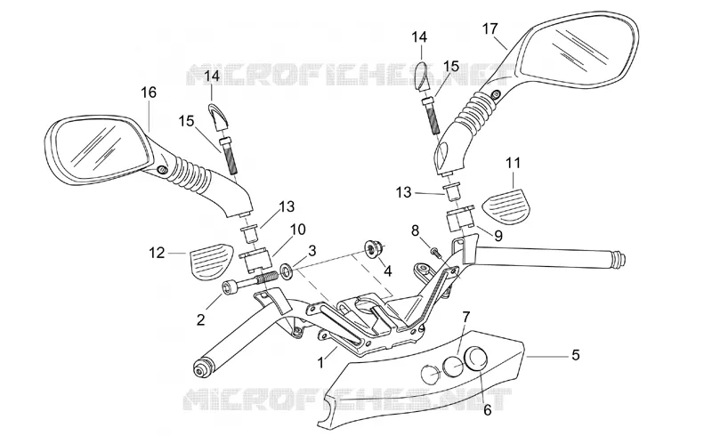 Handlebar Aprilia APRILIA-SCOOTER 150 LEONARDO 2001  Leonardo