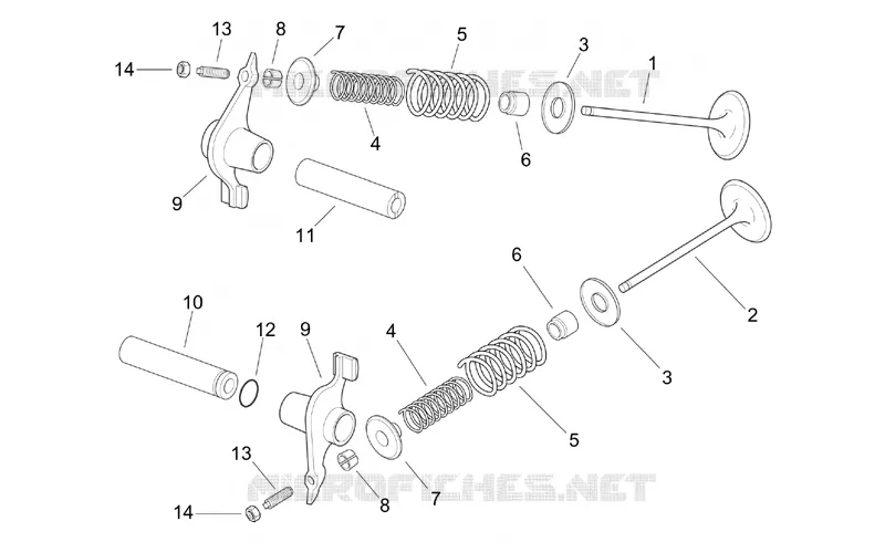 Valves Aprilia APRILIA-SCOOTER 250 LEONARDO 2001  Leonardo (engine Yamaha)