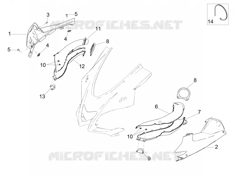 Duct Aprilia APRILIA-MOTORCYCLES 1000 RSV4 2018  RSV4 1000 RR