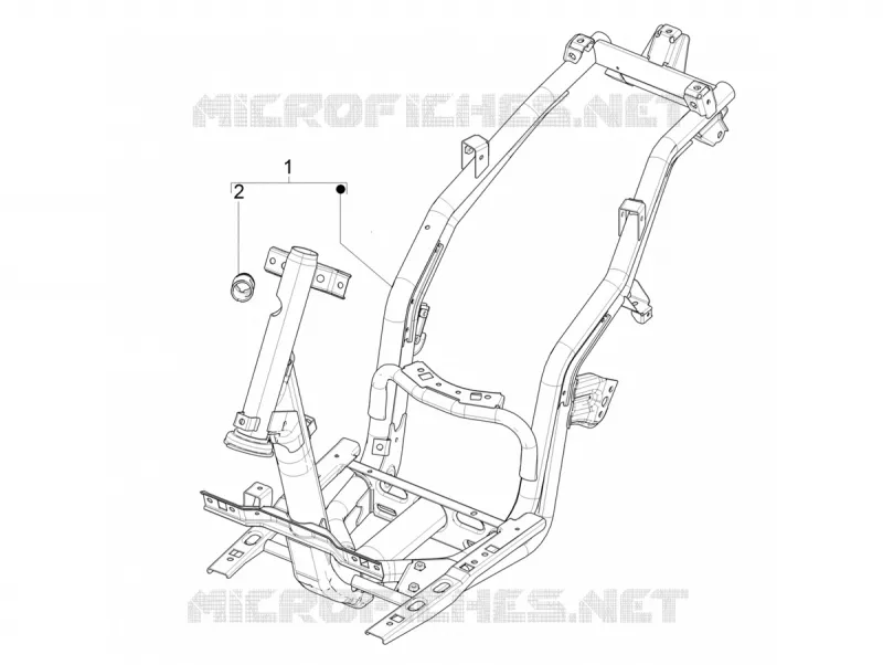 Frame/bodywork Aprilia APRILIA-SCOOTER 50 SR 2018  SR 50 Motard 50 2T Euro 4