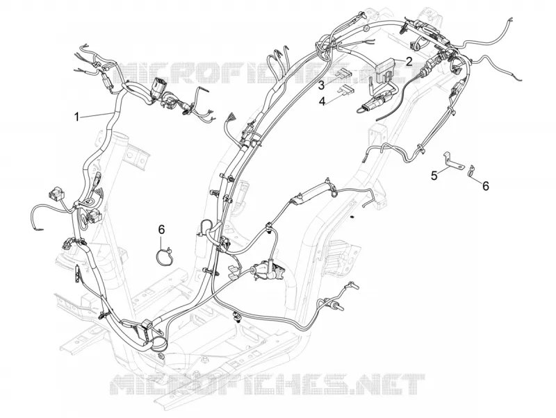 Main cable harness Aprilia APRILIA-SCOOTER 50 SR 2018  SR 50 Motard 50 2T Euro 4