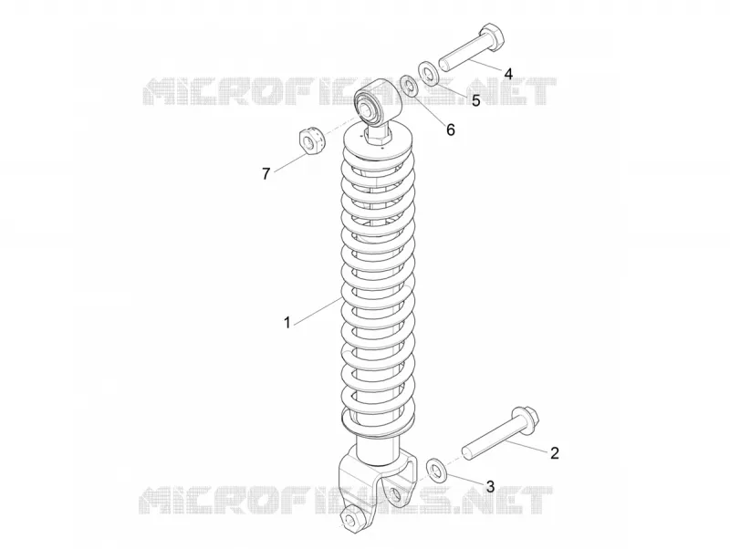 Rear suspension - Shock absorber/s Aprilia APRILIA-SCOOTER 50 SR 2018  SR 50 Motard 50 2T Euro 4