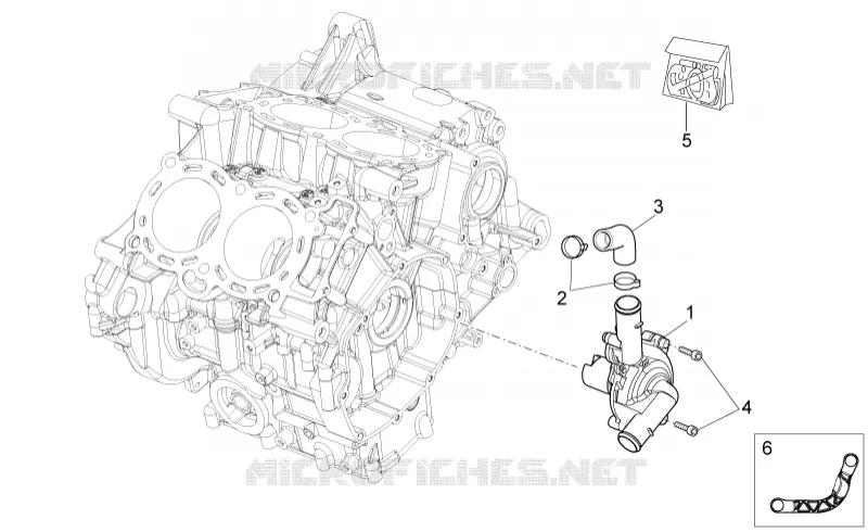Water pump Aprilia APRILIA-MOTORCYCLES 1100 TUONO 2018  Tuono V4 1100 RF E4 ABS