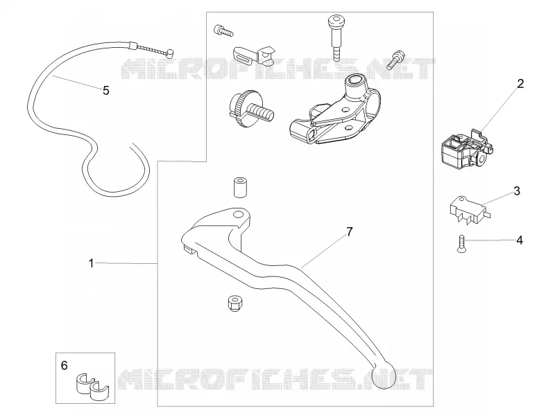 Clutch lever Aprilia APRILIA-MOTORCYCLES 1100 TUONO 2018  Tuono V4 1100 RF E4 ABS