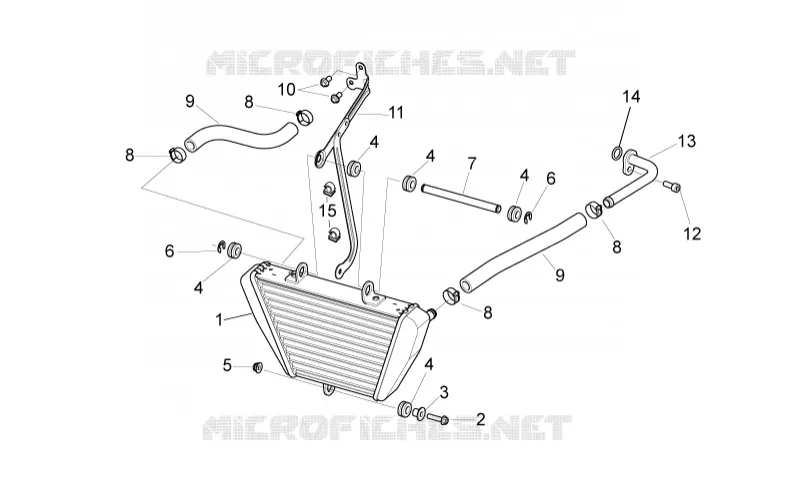 Oil radiator Aprilia APRILIA-MOTORCYCLES 1100 TUONO 2018  Tuono V4 1100 RF E4 ABS