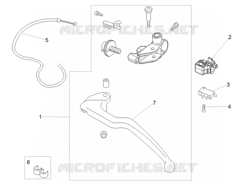 Clutch lever Aprilia APRILIA-MOTORCYCLES 1100 TUONO 2018  Tuono V4 1100 RR E4 ABS