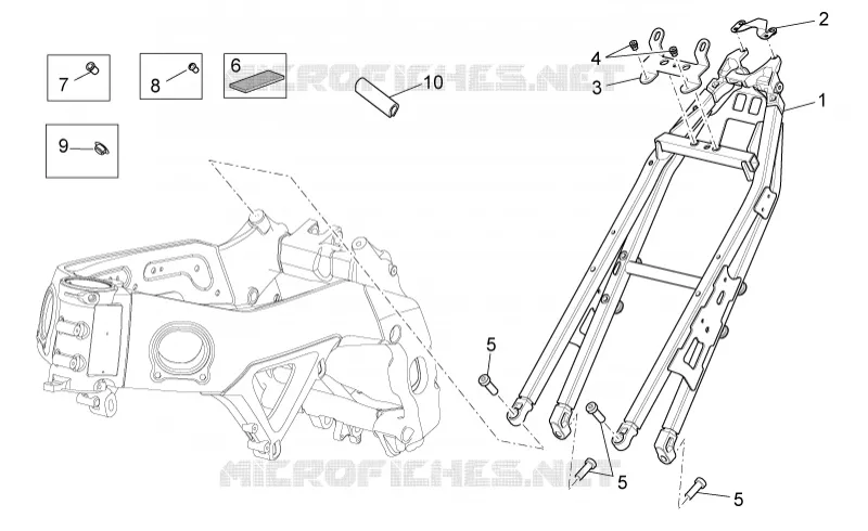 Frame II Aprilia APRILIA-MOTORCYCLES 1100 TUONO 2017  Tuono V4 1100 RR E4 ABS