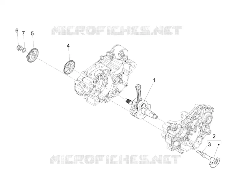Drive shaft Aprilia APRILIA-MOTORCYCLES 125 TUONO 2017  Tuono 125 4T E4 ABS