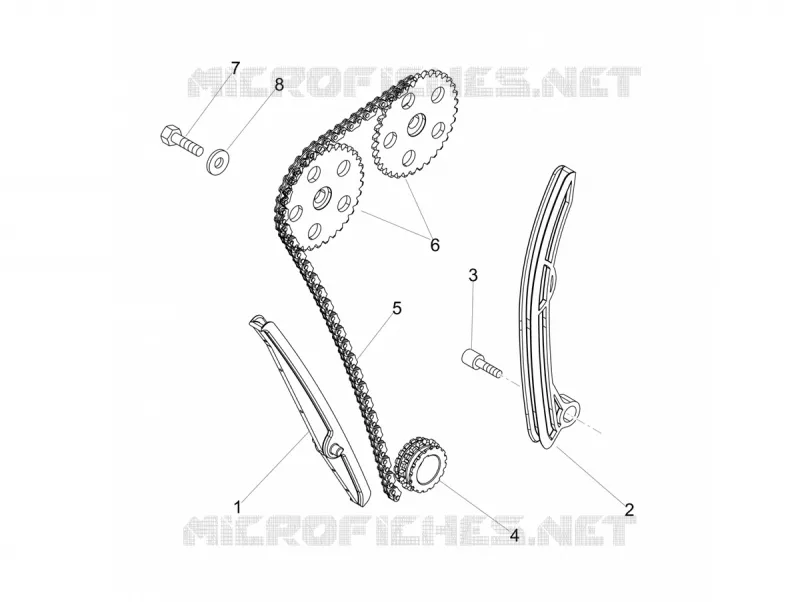 Front cylinder timing system Aprilia APRILIA-MOTORCYCLES 125 RX 2018  RX 125 E4
