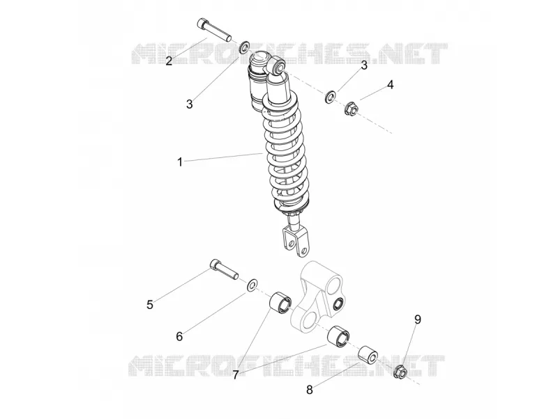 Shock absorber Aprilia APRILIA-MOTORCYCLES 125 RX 2018  RX 125 E4