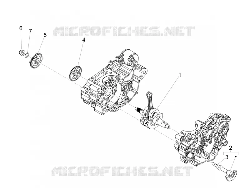 Crankshaft Aprilia APRILIA-MOTORCYCLES 125 SX 2019  SX 125 Euro 4