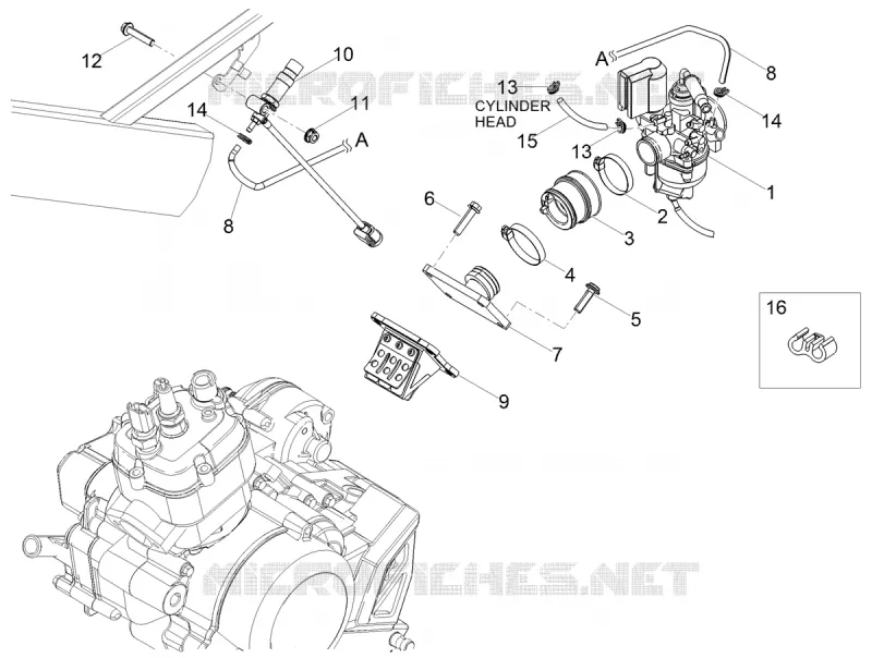 Carburettor Aprilia APRILIA-MOTORCYCLES 50 RX 2020  RX 50 Factory E4