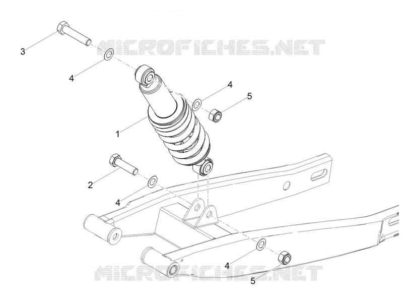 Shock absorber Aprilia APRILIA-MOTORCYCLES 50 SX 2018  SX 50 Euro 4
