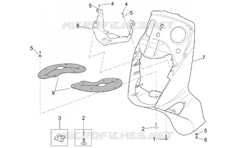 Front body - Shield Aprilia APRILIA-SCOOTER 125 LEONARDO 2002  Leonardo ST