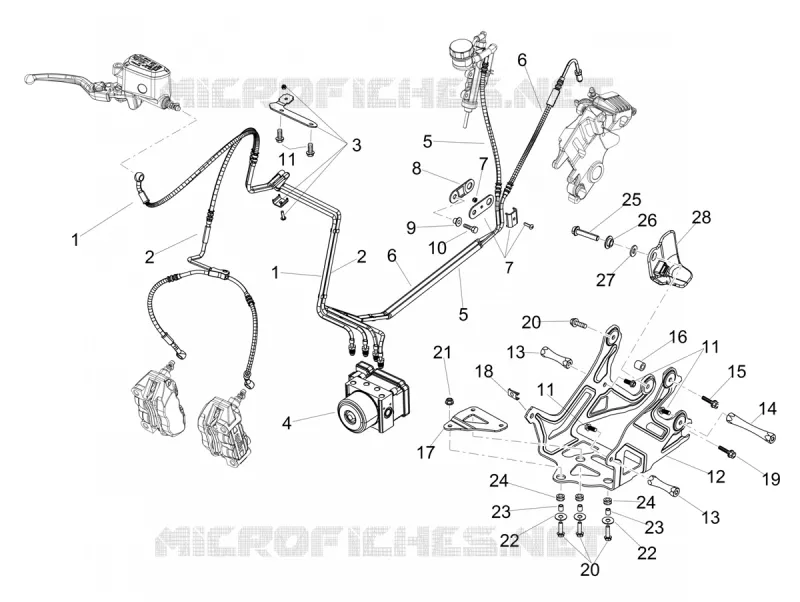 ABS BRAKE SYSTEM Aprilia APRILIA-MOTORCYCLES 900 DORSODURO 2017  Dorsoduro 900 Euro 4 ABS