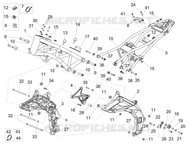 FRAME Aprilia APRILIA-MOTORCYCLES 900 DORSODURO 2017  Dorsoduro 900 Euro 4 ABS