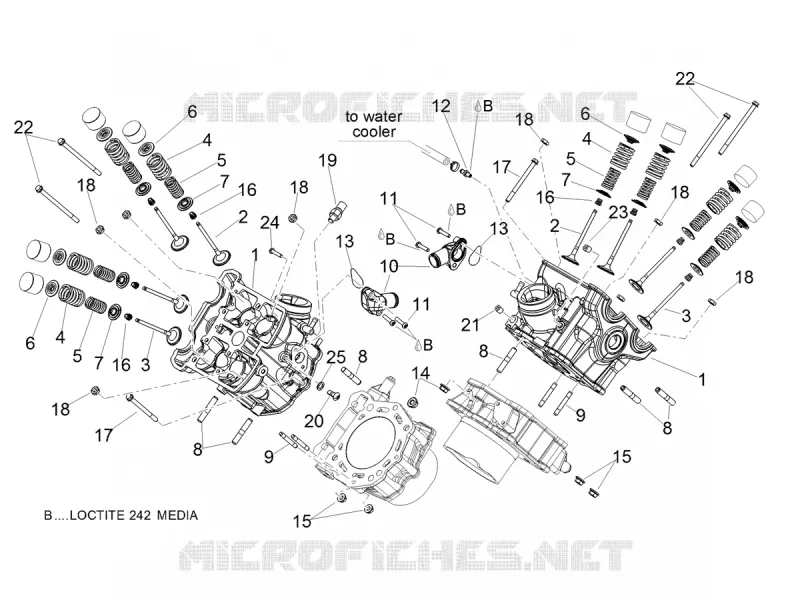 CYLINDER HEAD - VALVES Aprilia APRILIA-MOTORCYCLES 900 DORSODURO 2019  Dorsoduro 900 Euro 4 ABS
