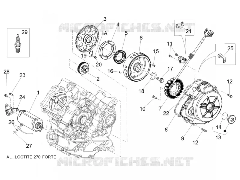 IGNITION UNIT - FLYWHEEL Aprilia APRILIA-MOTORCYCLES 900 DORSODURO 2018  Dorsoduro 900 Euro 4 ABS