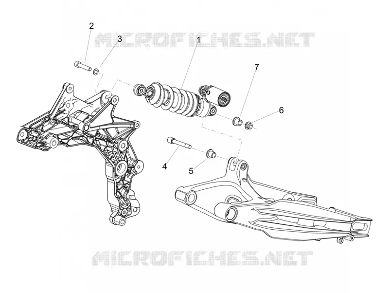 SHOCK ABSORBER Aprilia APRILIA-MOTORCYCLES 900 DORSODURO 2018  Dorsoduro 900 Euro 4 ABS