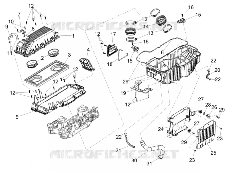AIR BOX Aprilia APRILIA-MOTORCYCLES 900 DORSODURO 2020  Dorsoduro 900 Euro 4 ABS